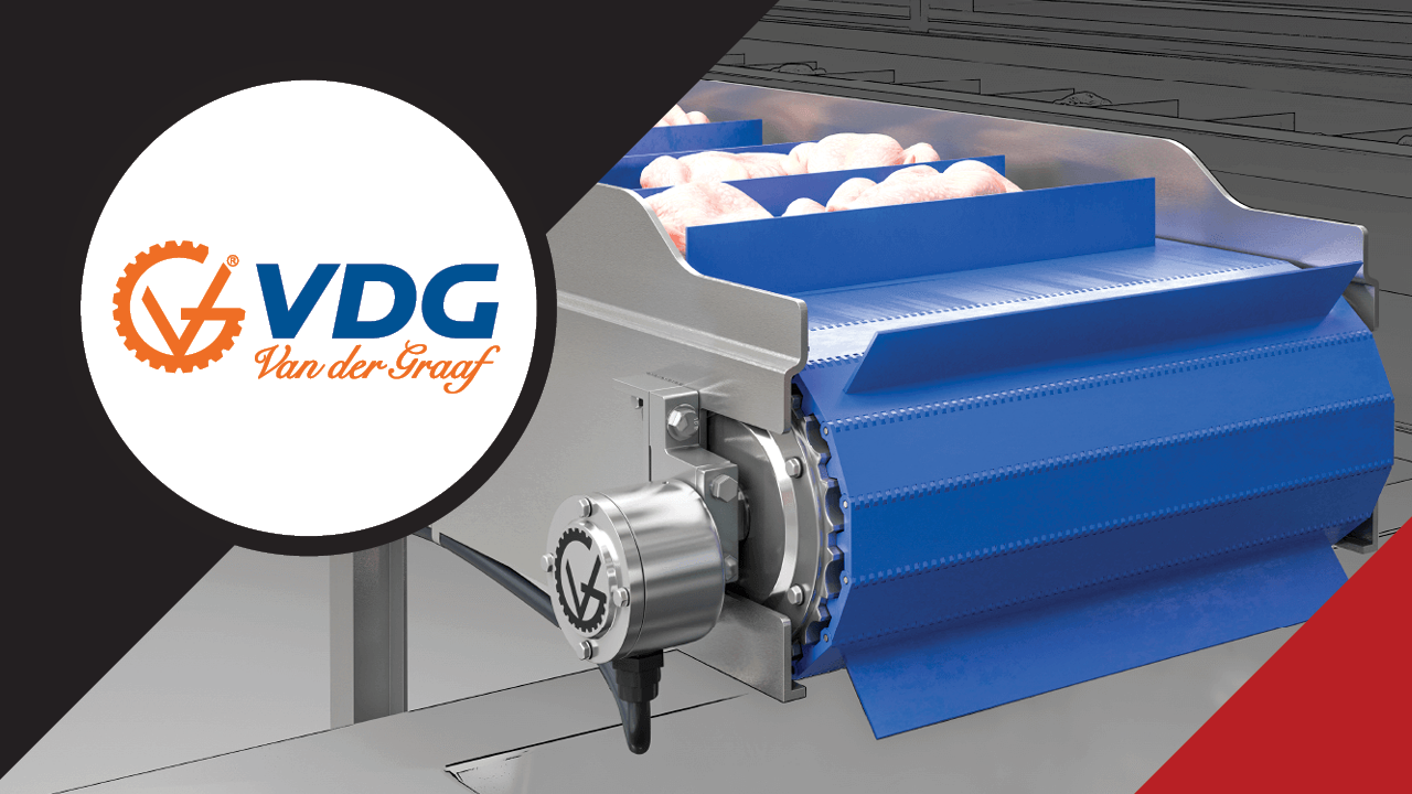 Van der Graaf SSV™ Drum Motor for hygienic conveyor applications